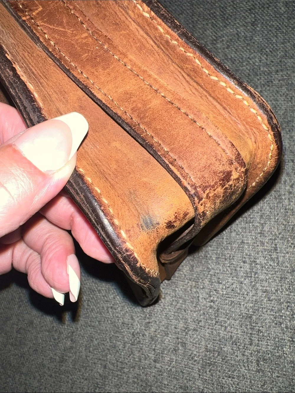 Classic Brown Leather Crossbody Bag